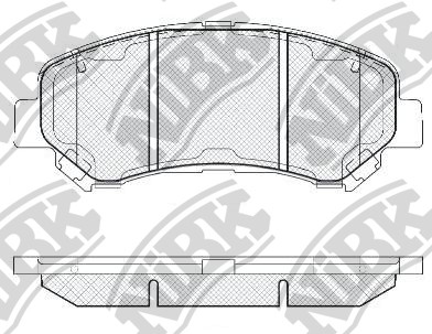 NiBK - Колодки тормозные NISSAN Qashqai,X-Trail передние (4шт.) NIBK