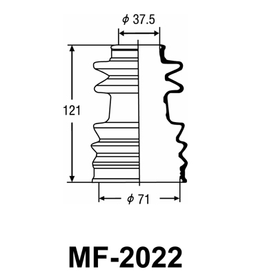 MASUMA - Пыльник ШРУСа MASUMA MF-2022