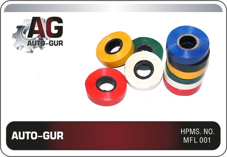 AUTO-GUR - Изолента ПВХ (чёрная) 15*10, вес ~40 г) ГОСТ 16214-86