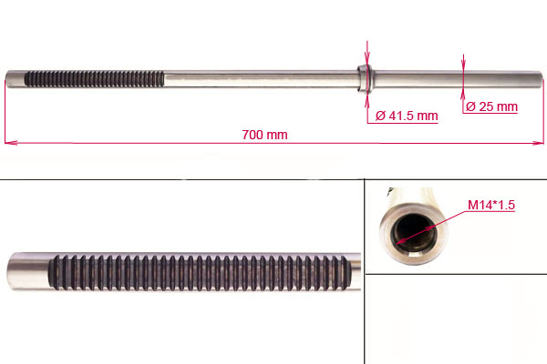 MSG - Шток рулевой рейки с ГУР FORD FOCUS 2003-2014, FORD FOCUS C-MAX 2003-2014
