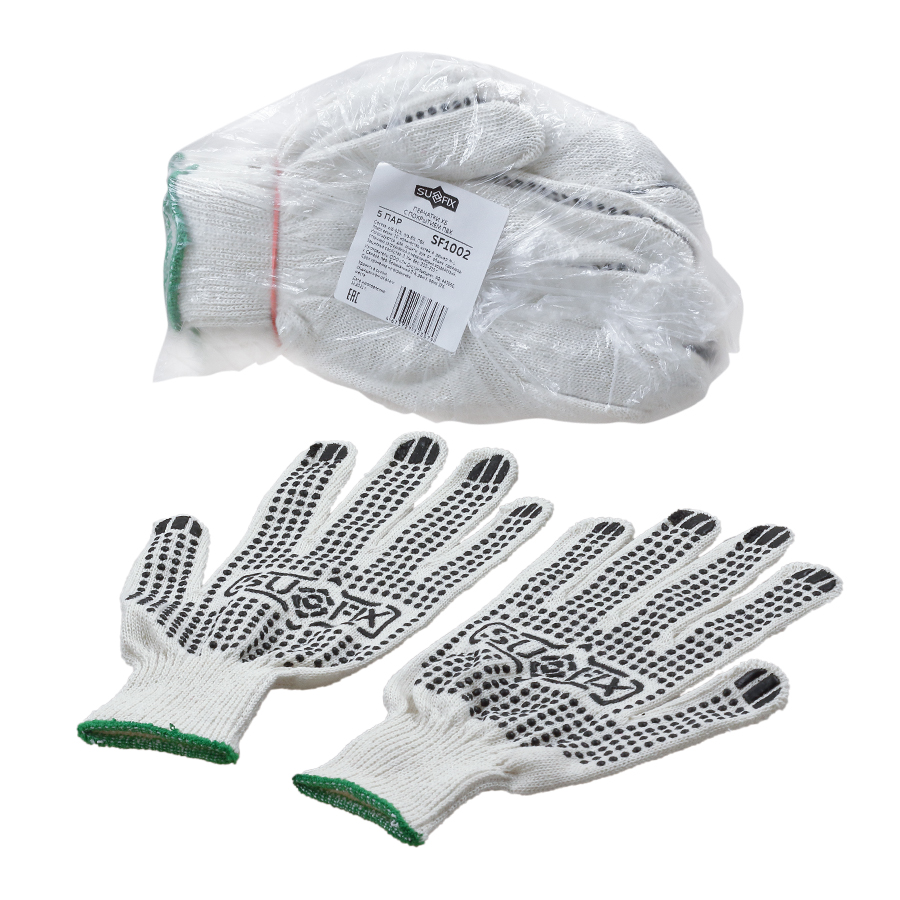 SUFIX - Перчатки ХБ 4 нити