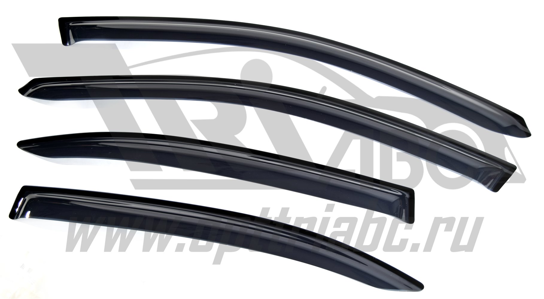 SIM - Дефлекторы боковых окон Skoda Octavia Хэтчбек (Шкода Октавия) (2013-) (4 части) (темн.)