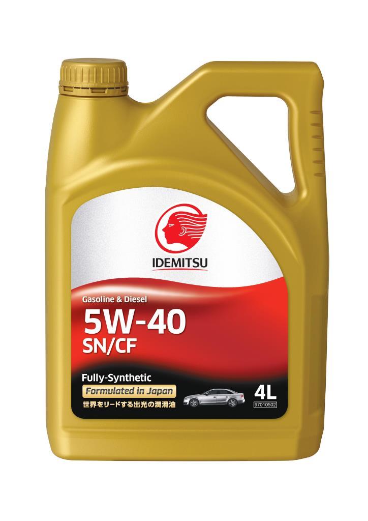 IDEMITSU - IDEMITSU 5W-40 SN/CF Масло моторное 4л Gasoline & Diesel Fully-Sinthetic