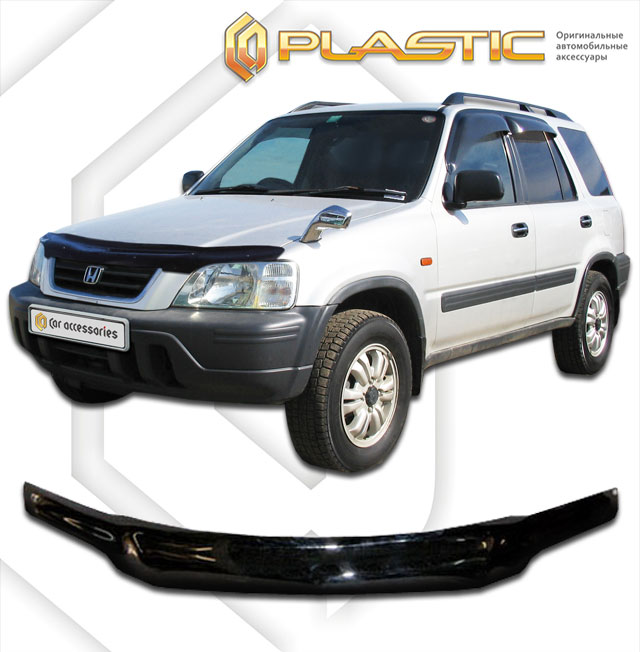 CA PLASTIC - Дефлектор капота Honda CR-V 1995-2001 (Classic черный)