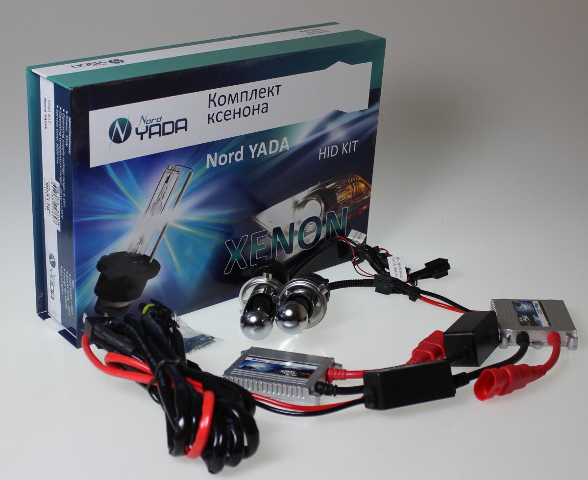 NORD YADA - Лампа ксенон H4 4300K (биксенон) КЕТ 9-32V 35W 2шт. + провода + блоки розжига (YADA)