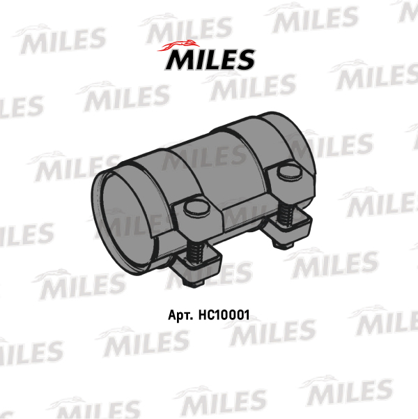 MILES - Соединитель труб глушителя d46 l95 hc10001