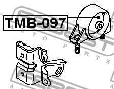 FEBEST - САЙЛЕНТБЛОК ПОДУШКИ ДВИГ ЗАД TOY COROLLA AE9/CE9/EE9 87-92