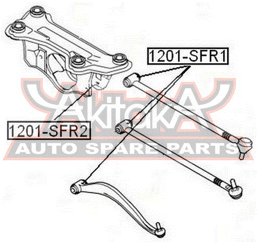 ASVA - Сайлентблок заднего подрамника HYUNDAI CENTENNIAL/EQUUS 1999-2008