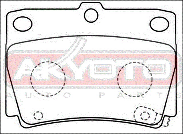 AKYOTO - Колодки тормозные дисковые задние MITSUBISHI MITSUBISHI PAJERO/MONTERO SPORT CHALLENGER K94W/K9