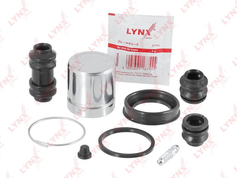 LYNXauto - Ремкомплект тормозного суппорта с поршнем заднего (поршень O 43mm, суппорт Sumitomo) MITSUBISHI Pajero Sport I-II 98>