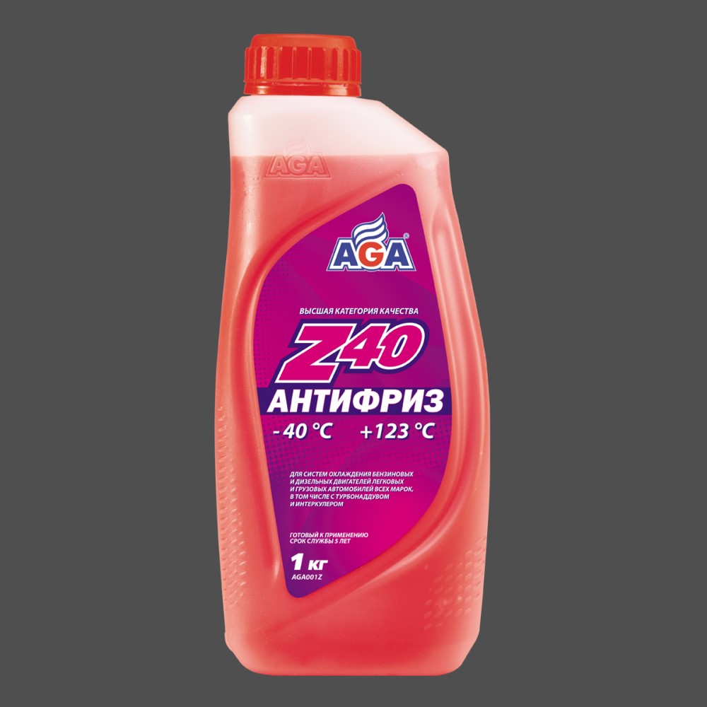 AGA - Антифриз, красный, -40С, 1 кг