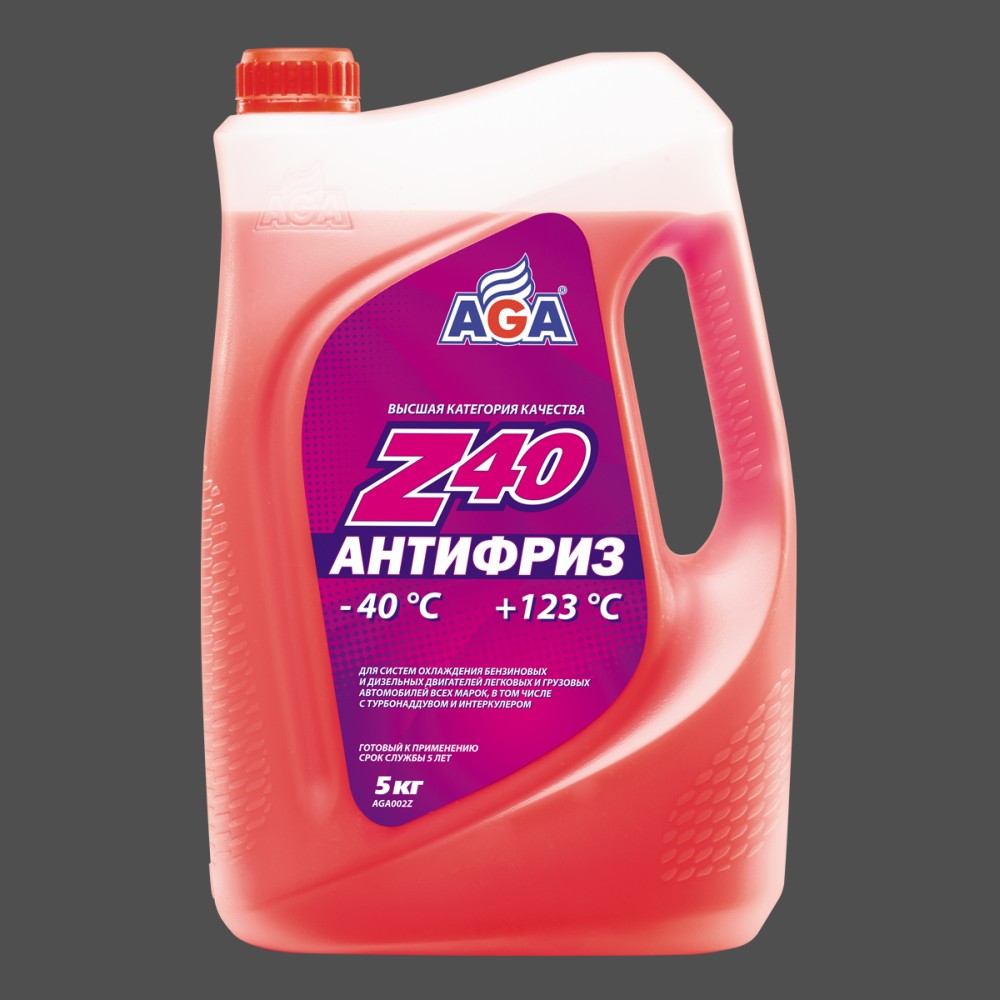 AGA - Антифриз, красный, -40С, 5 кг