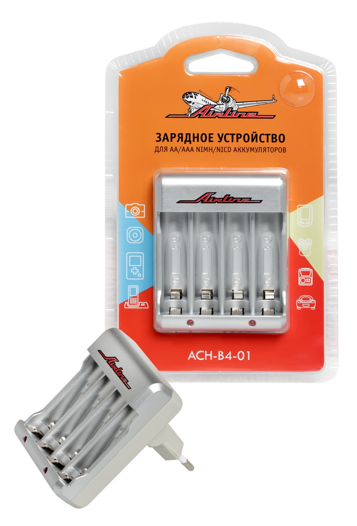 AIRLINE - Зарядное устройство для AA/AAA NiMh/NiCd аккумуляторов