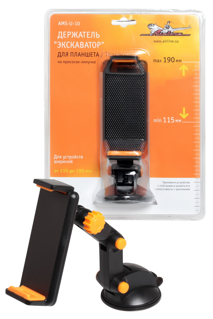 AIRLINE - Держатель для планшета/телефона на присоске-липучке 