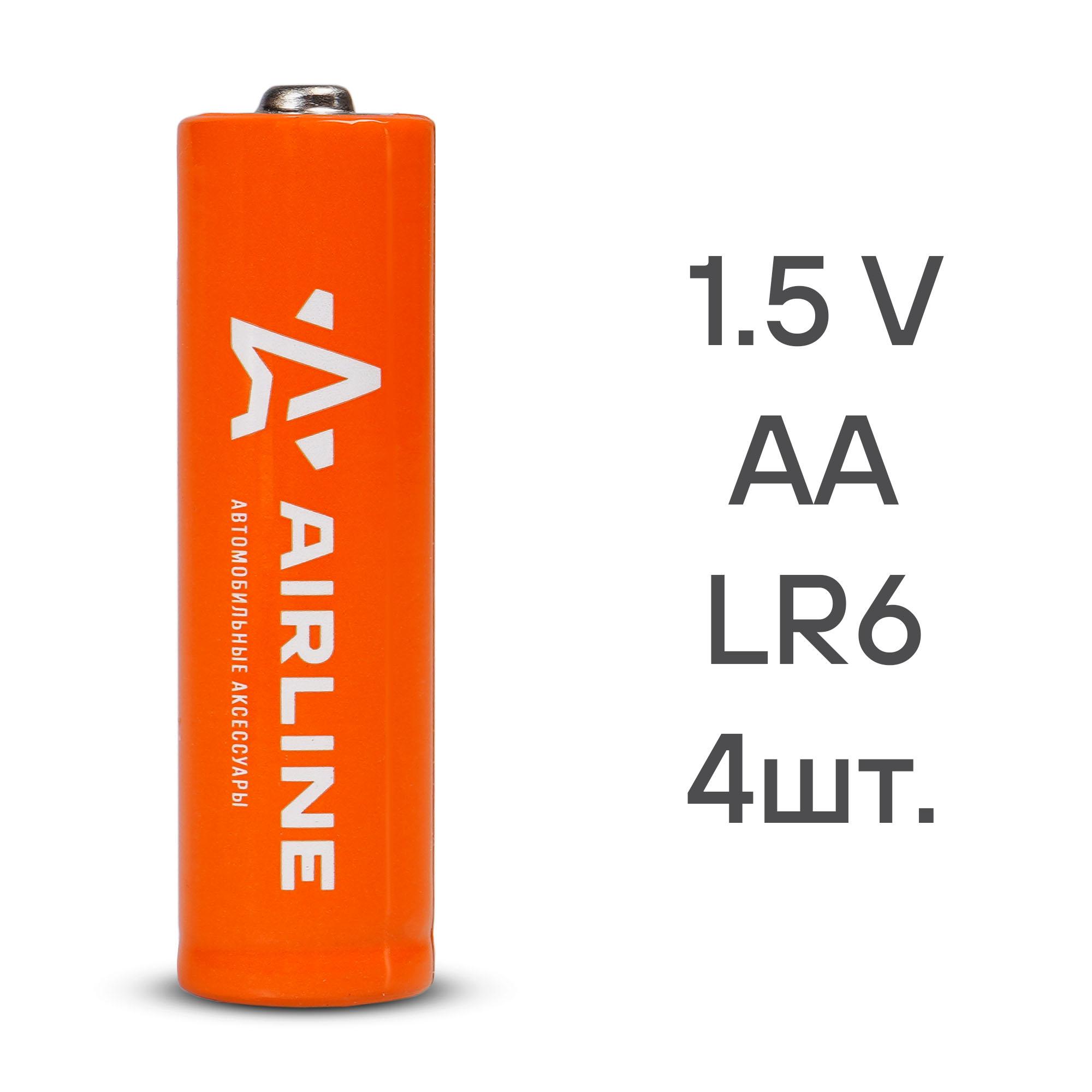 AIRLINE - Батарейки LR6/AA щелочные 4 шт. (AA-040)