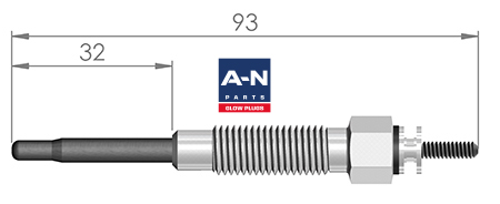 A-N Parts - Свеча накаливания TOYOTA LAND CRUISER 2.4-2.7-2.8-3.0 / CROWN-DYNA-HIACE-HILUX-KIJANG, PICK-UP