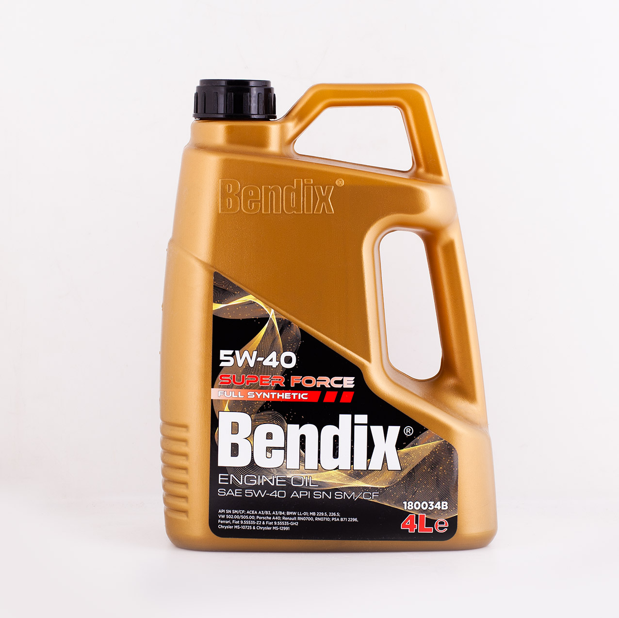 BENDIX - Масло моторное 4л., синтетика BENDIX  SUPER FORCE SAE 5W-40. API SN SM/CF ACEA A3/B4 VW 501.01-502.00-505.00 MB APPROVAL 229.3-229.5 BMW LL01 GM-LL-B-