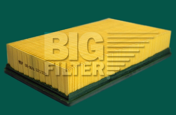 BIG FILTER - Фильтр воздушный VW Golf II, Passat 87-97, AUDI 80, 100
