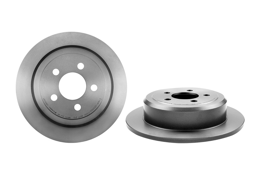 BREMBO - Диск тормозной задн. с УФ покрытием DODGE NITRO 09/06-12/12 / JEEP CHEROKEE (KK) 09/07->