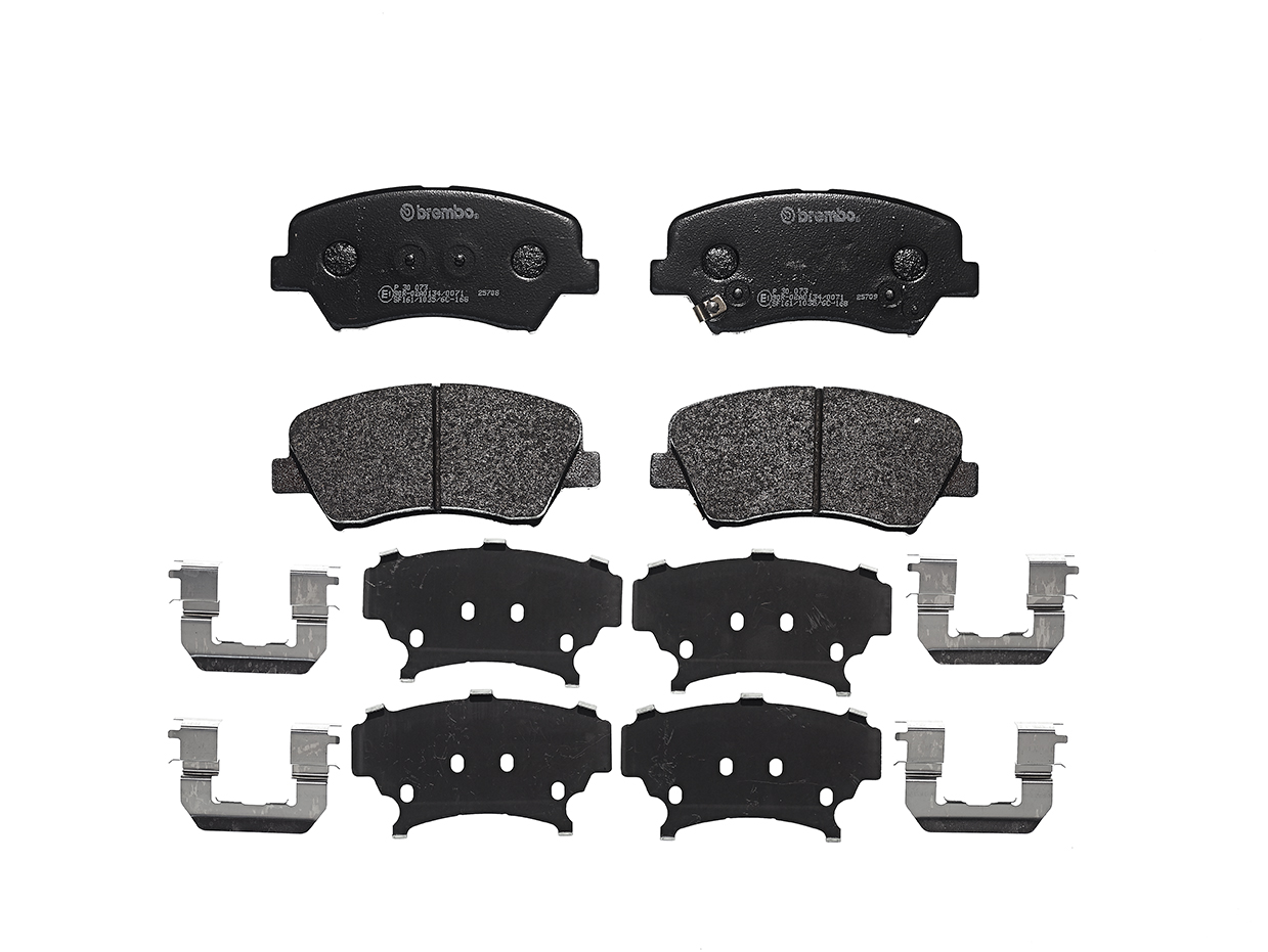 BREMBO - Колодки тормозные дисковые передн. HYUNDAI ELANTRA Coupe (JK) 09/12-> / HYUNDAI ELANTRA Saloon (MD,