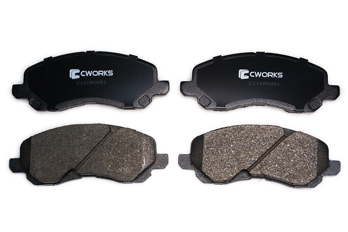 CWORKS - Колодки тормозные дисковые передние, Low Metallic