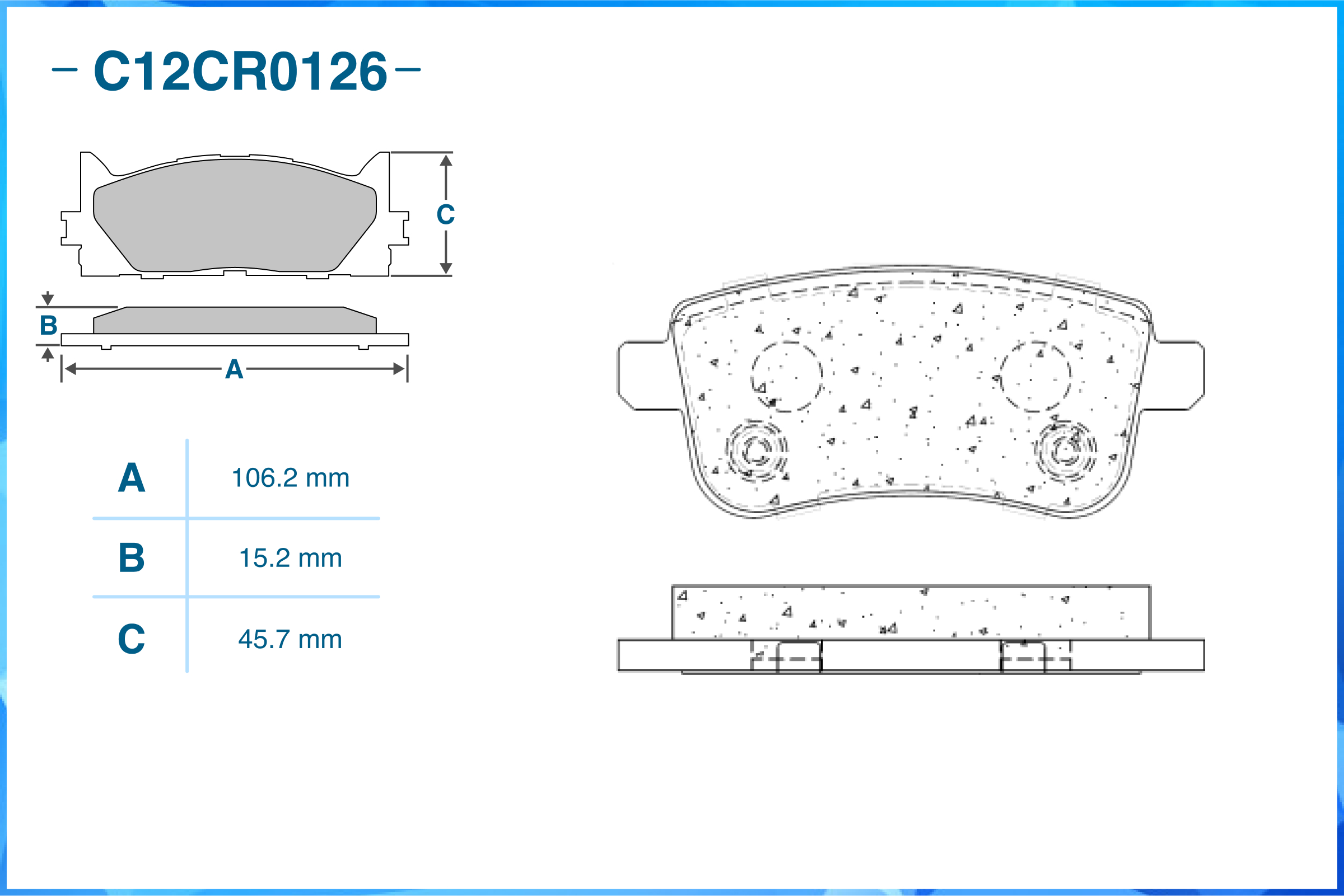 CWORKS - Колодки тормозные задние (Low Metallic) RENAULT