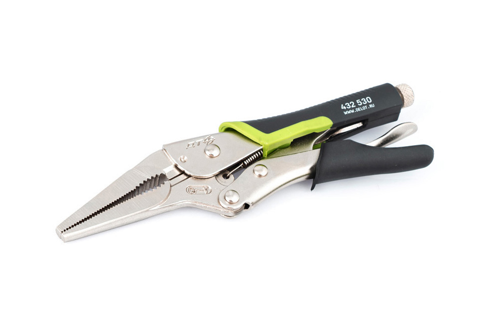 ДЕЛО ТЕХНИКИ - Зажим с фиксацией с удлинённым захватом, двухкомпонентная рукоятка 230 мм