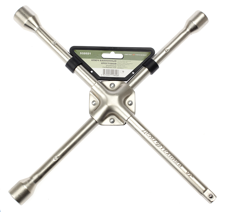 ДЕЛО ТЕХНИКИ - Ключ балон КРЕСТус17х19х21-380 мм/10