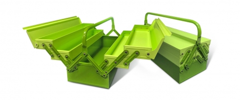 ДЕЛО ТЕХНИКИ - Ящик для инструмента металлический 5-х секционный длина 535 мм