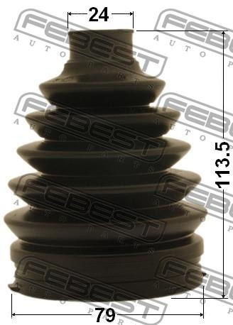 FEBEST - ПЫЛЬНИК ШРУС НАРУЖНЫЙ (79X113.5X24) КОМПЛЕКТ TOYOTA YARIS KSP90/NLP90/NSP90/SCP90/NCP90/ZSP90 2005-