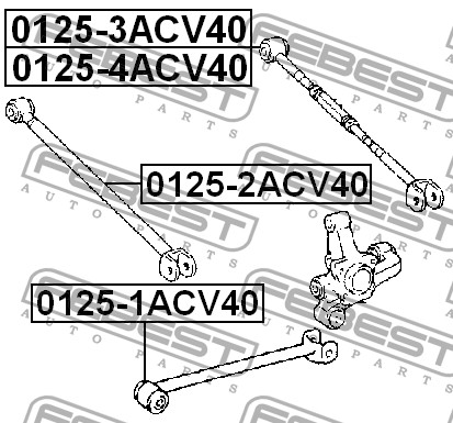 FEBEST - ТЯГА ЗАДНЯЯ ПРОДОЛЬНАЯ (TOYOTA CAMRY ACV40/GSV40 2006-) FEBEST