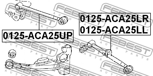 FEBEST - ТЯГА ЗАДНЯЯ ПОПЕРЕЧНАЯ ЛЕВАЯ (TOYOTA RAV4 ACA2# 2000-2005) FEBEST