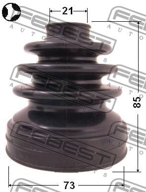 FEBEST - ПЫЛЬНИК ШРУС ВНУТРЕННИЙ (73x85x21) КОМПЛЕКТ (NISSAN SUNNY/ALMERA B10RS 2006-) FEBEST