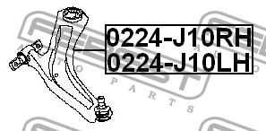 FEBEST - РЫЧАГ ПЕРЕДНИЙ ЛЕВЫЙ (NISSAN QASHQAI J10F 2006-) FEBEST
