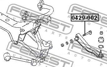 FEBEST - БОЛТ С ЭКСЦЕНТРИКОМ (MITSUBISHI GALANT E55A/E75A 1992-1996) FEBEST