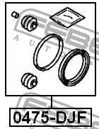 FEBEST - РЕМКОМПЛЕКТ СУППОРТА ТОРМОЗНОГО ПЕРЕДНЕГО (MITSUBISHI GALANT DJ1A/DJ3A/DJ5A 2006-) FEBEST