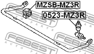 FEBEST - ТЯГА СТАБИЛИЗАТОРА ЗАДНЯЯ (MAZDA 3 BK 2003-2008) FEBEST