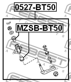 FEBEST - РЫЧАГ МАЯТНИКОВЫЙ MAZDA BT-50 2006-