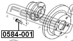 FEBEST - ШПИЛЬКА КОЛЁСНАЯ (MAZDA 6 GG 2002-2007) FEBEST