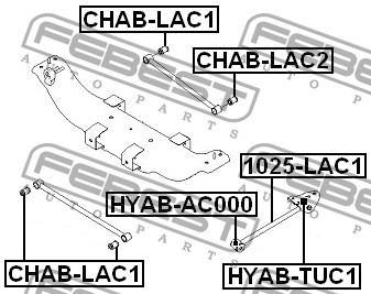 FEBEST - ТЯГА ЗАДНЯЯ ПРОДОЛЬНАЯ (CHEVROLET LACETTI/OPTRA (J200) 2003-2008) FEBEST