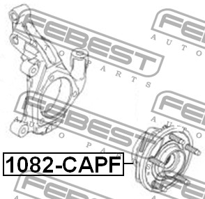 FEBEST - СТУПИЦА ПЕРЕДНЯЯ (CHEVROLET CAPTIVA (C100) 2007-) FEBEST