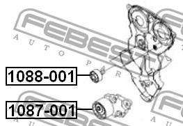 FEBEST - РОЛИК ОБВОДНОЙ (CHEVROLET LACETTI/OPTRA (J200) 2003-2008) FEBEST