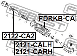 FEBEST - НАКОНЕЧНИК РУЛЕВОЙ ЛЕВЫЙ (FORD MONDEO CA2 2007-) FEBEST