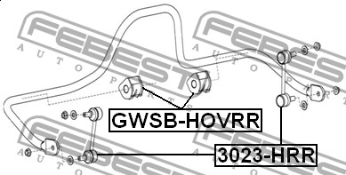 FEBEST - ТЯГА СТАБИЛИЗАТОРА ЗАДНЯЯ (GREAT WALL HOVER/SAFE F1 2005-) FEBEST