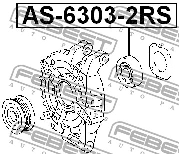 FEBEST - ПОДШИПНИК ШАРИКОВЫЙ (17x47x14) (TOYOTA CAMRY ACV3#/MCV3# 2001-2006) FEBEST