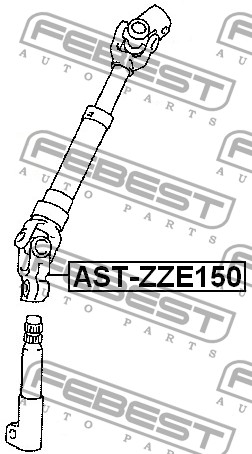 FEBEST - ВАЛ КАРДАНЫЙ РУЛЕВОЙ (TOYOTA COROLLA ADE150/NDE150/NRE150/ZRE15#/ZZE150 2006-) FEBEST