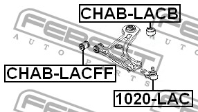 FEBEST - САЙЛЕНБЛОК ПЕРЕДНИЙ ПЕРЕДНЕГО РЫЧАГА (CHEVROLET LACETTI/OPTRA (J200) 2003-2008) FEBEST