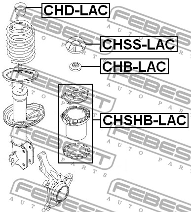 FEBEST - ОТБОЙНИК ПЕРЕДНЕГО АМОРТИЗАТОРА (CHEVROLET LACETTI/OPTRA (J200) 2003-2008) FEBEST