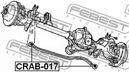 FEBEST - САЙЛЕНБЛОК ПЕРЕДНЕЙ ПОПЕРЕЧНОЙ ТЯГИ (CHRYSLER JEEP GRAND CHEROKEE 1997-2004) FEBEST