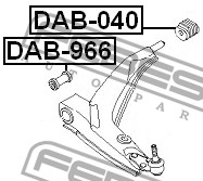 FEBEST - САЙЛЕНБЛОК ПЕРЕДНИЙ ПЕРЕДНЕГО РЫЧАГА (DAEWOO NEXIA 1500I (G15MF) 1995-2009) FEBEST